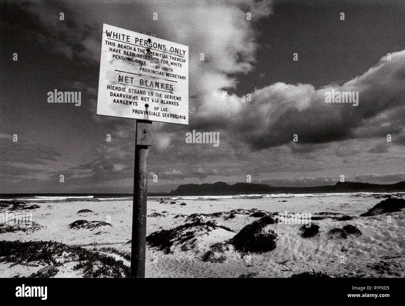 Die Apartheid in Südafrika, Kapstadt Stockfoto