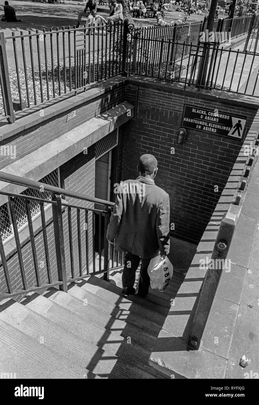 Die Apartheid in Südafrika, Johannesburg Stockfoto