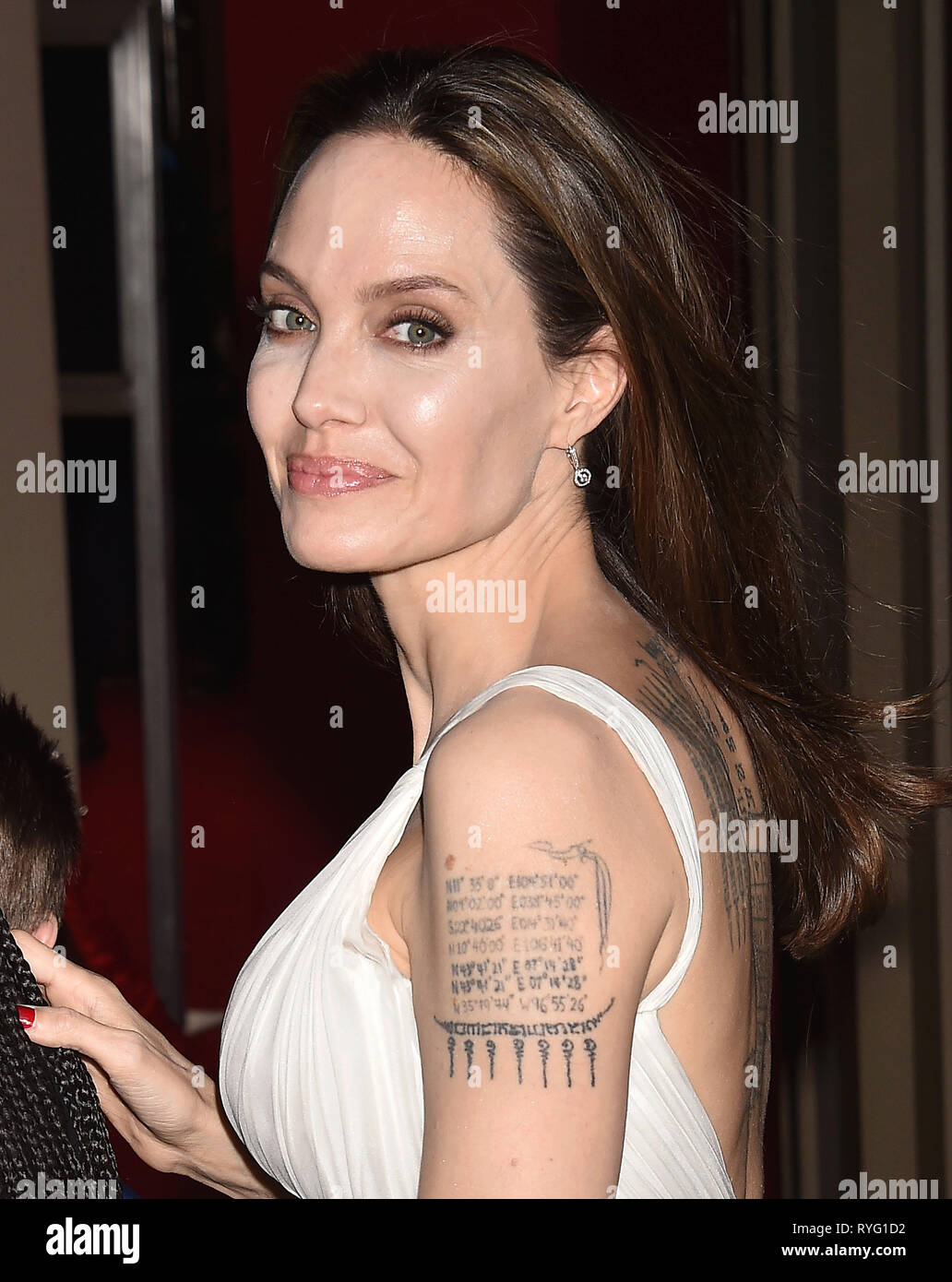 Die amerikanische Schauspielerin Angelina Jolie bei der Premiere von Disney's 'Dumbo' bei El Capitan Theatre am 11. März 2019 in Los Angeles, Kalifornien. Foto: Jeffrey Mayer Stockfoto