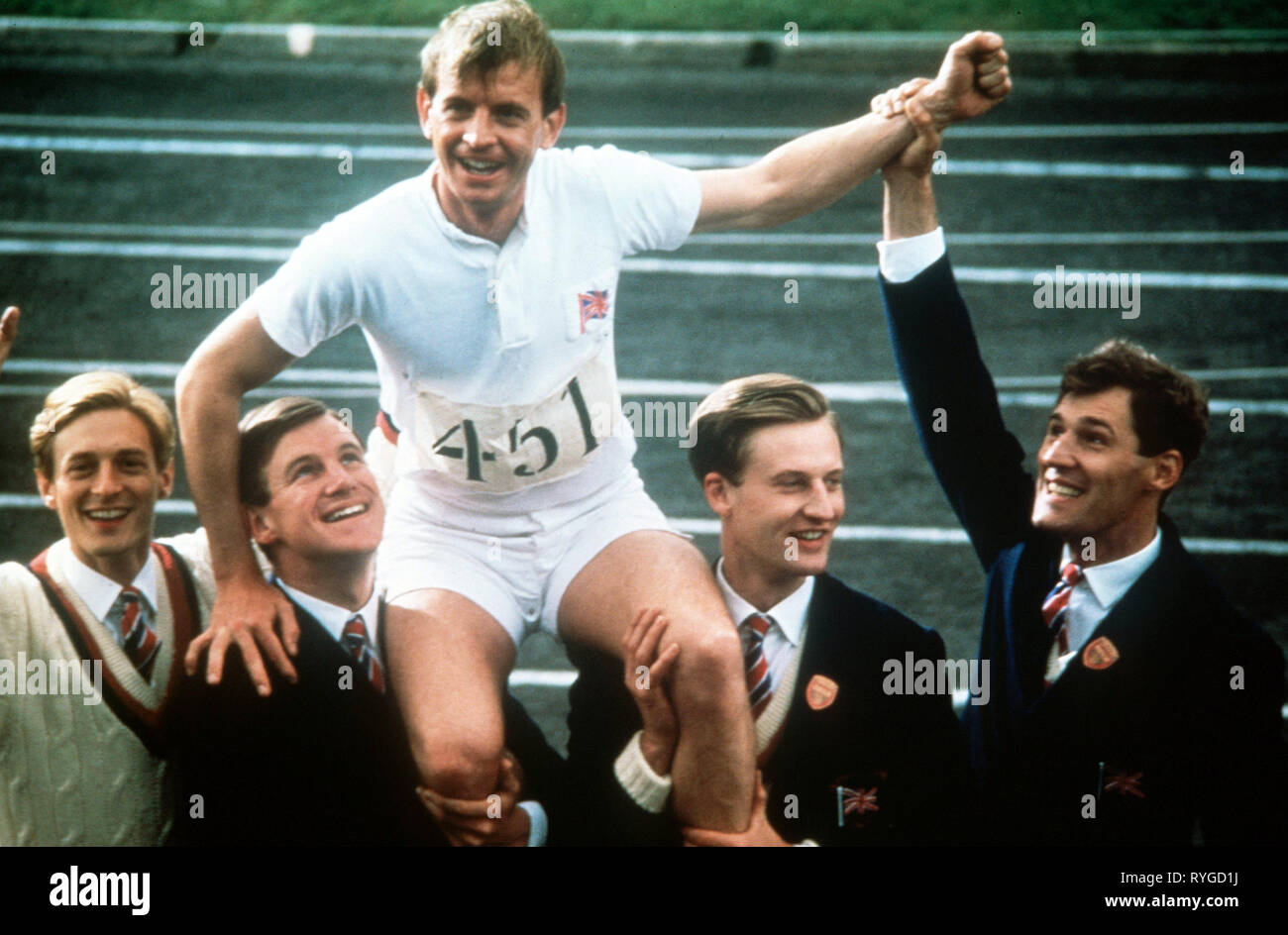 NIGEL HAVERS, NICHOLAS FARRELL, IAN CHARLESON, DANIEL GERROLL, BEN CROSS, Wagen, 1981 Stockfoto