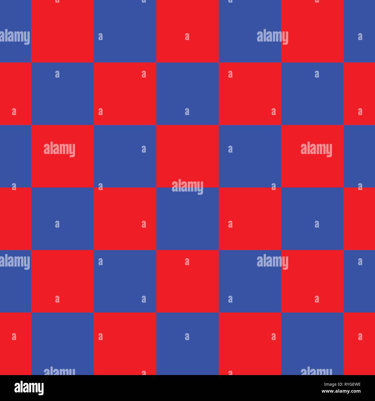 Rot und blau kariert Nahtlose, Sich wiederholendes Muster Hintergrund Vector Illustration Stock Vektor