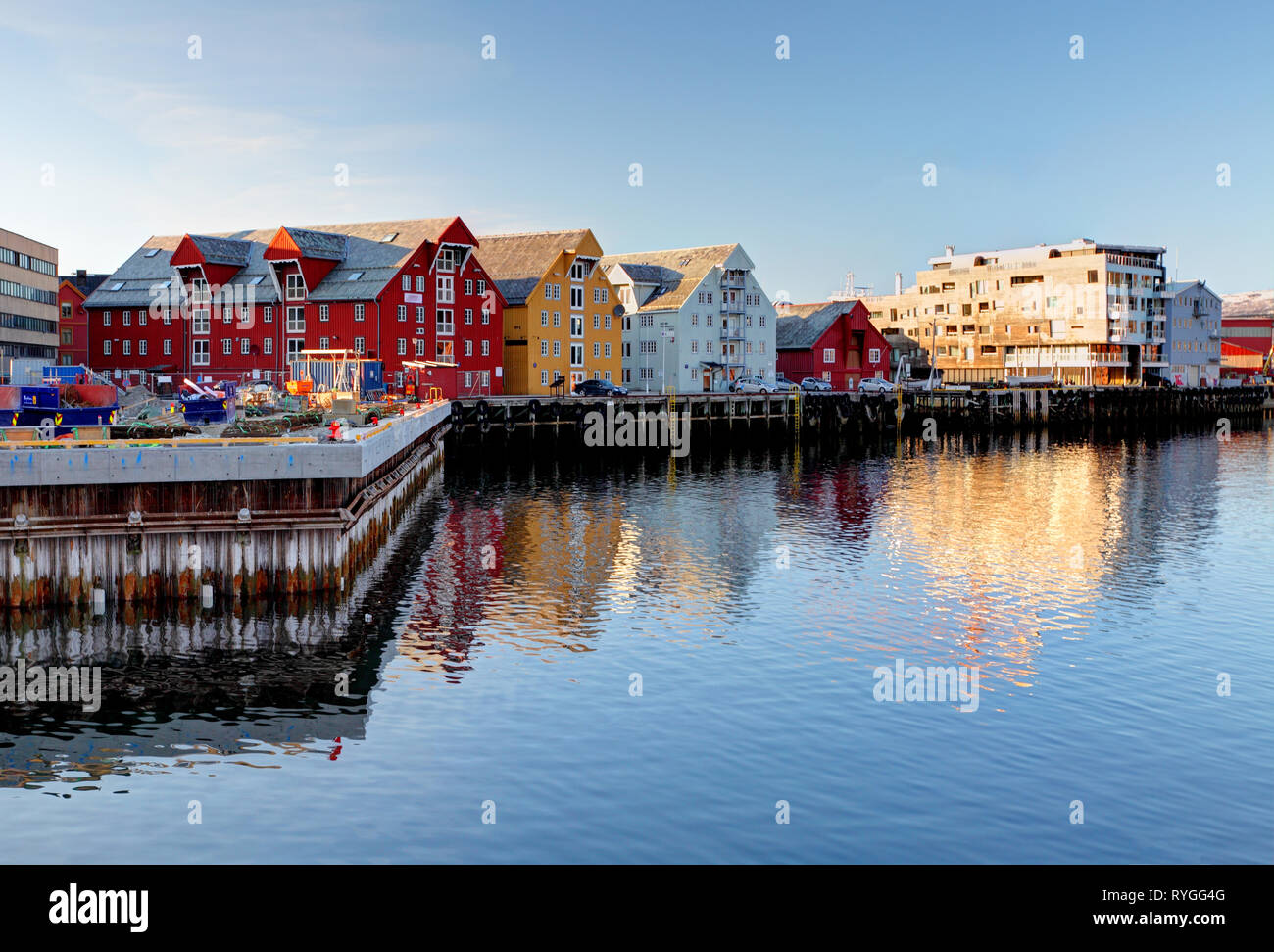 Tromso Gebäude - Norwegen Stockfoto