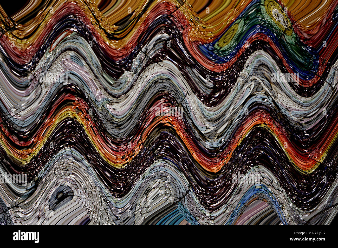 Abstrakte misteri twirl Kurve Grid multicolors Hintergrund, Wunder, Twist Swirl wunderbar kreativen Design Vorlagen Stockfoto