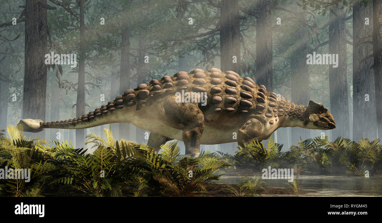 Ankylosaurus, einer der beliebtesten Dinosaurier, war ein kreidezeit