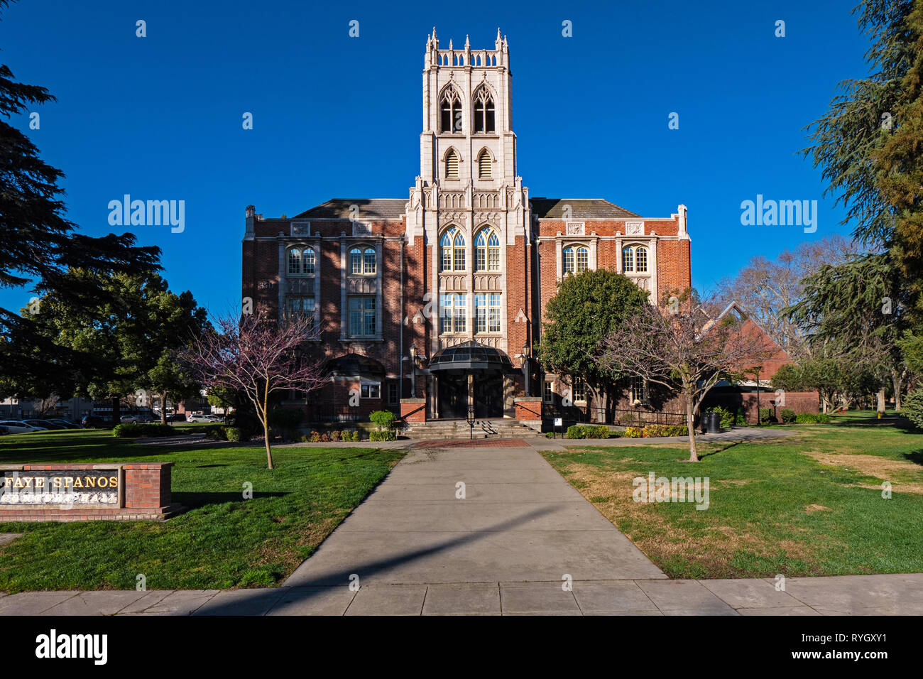 Universität des Pazifiks Campus, Kalifornien Stockfoto