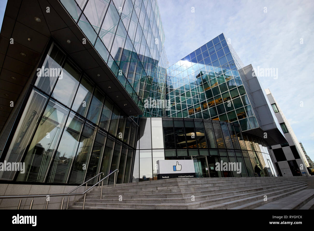 Facebook EMEA-Hauptsitz 4 Grand Canal Square Dublin Irland Europa Stockfoto