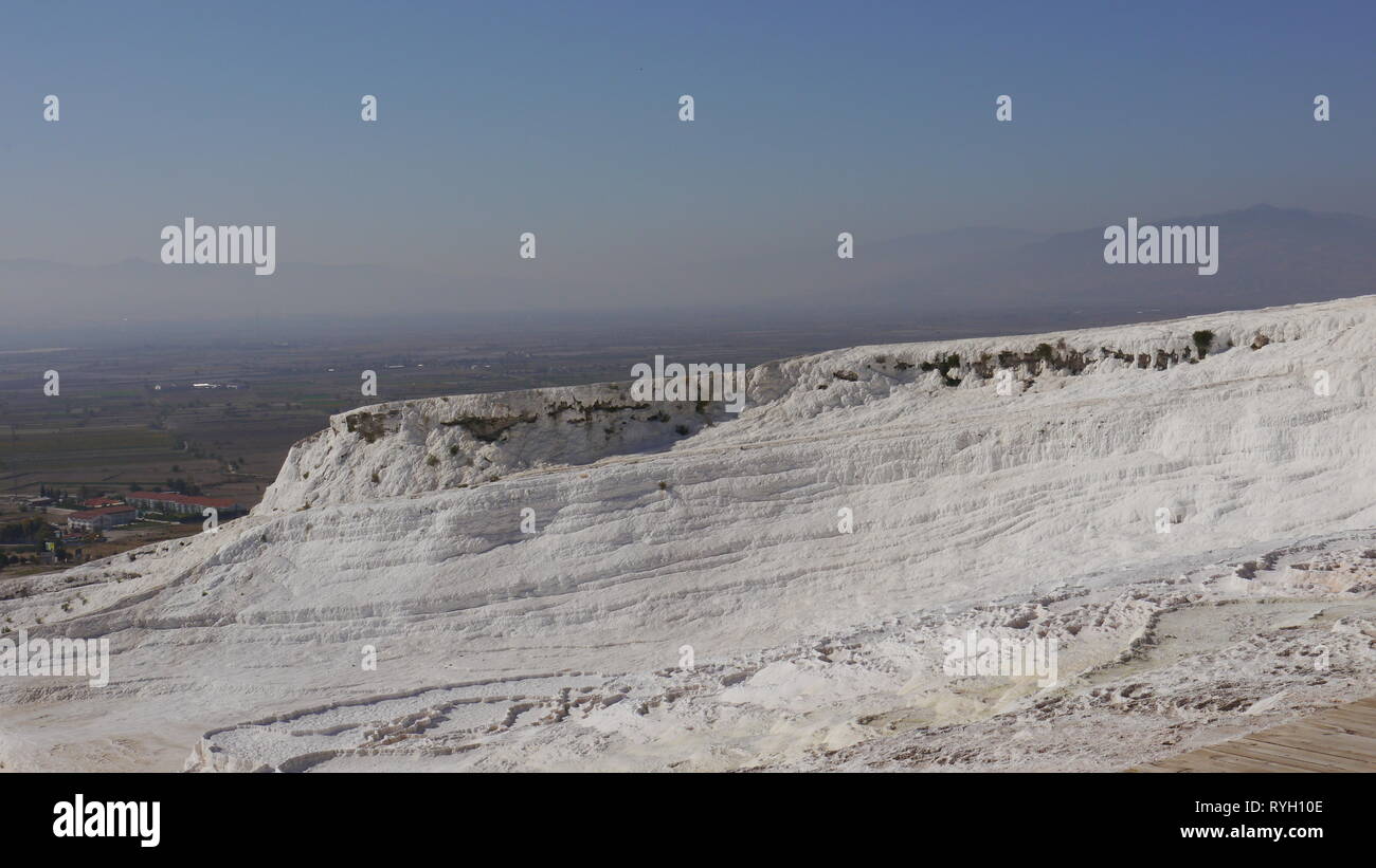 Baumwolle Schloss, Pamukkale Travertines, Denizli, Türkei Stockfoto