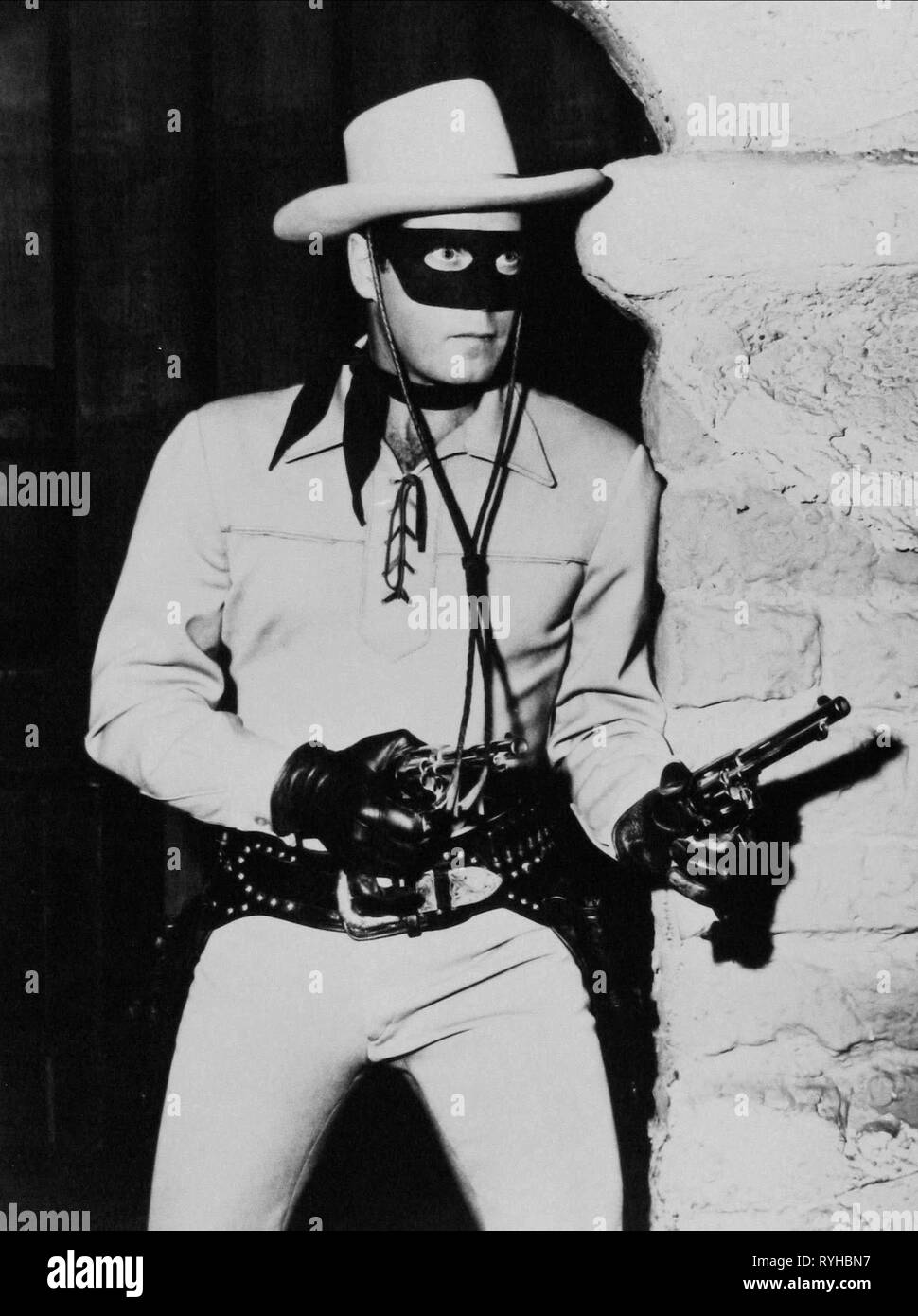 CLAYTON MOORE, der Lone Ranger, 1949 Stockfoto