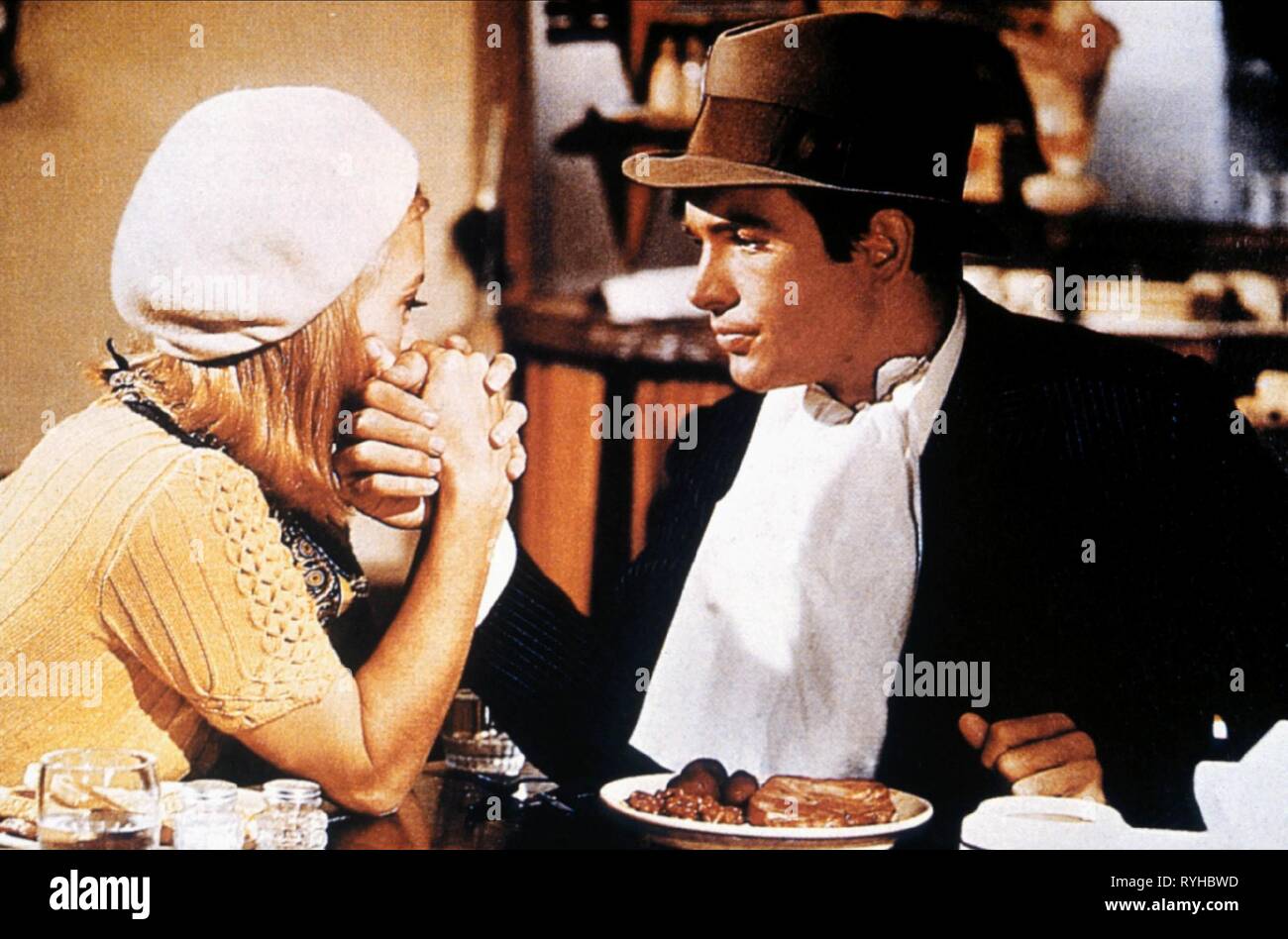 FAYE DUNAWAY, Warren Beatty, BONNIE UND CLYDE, 1967 Stockfoto