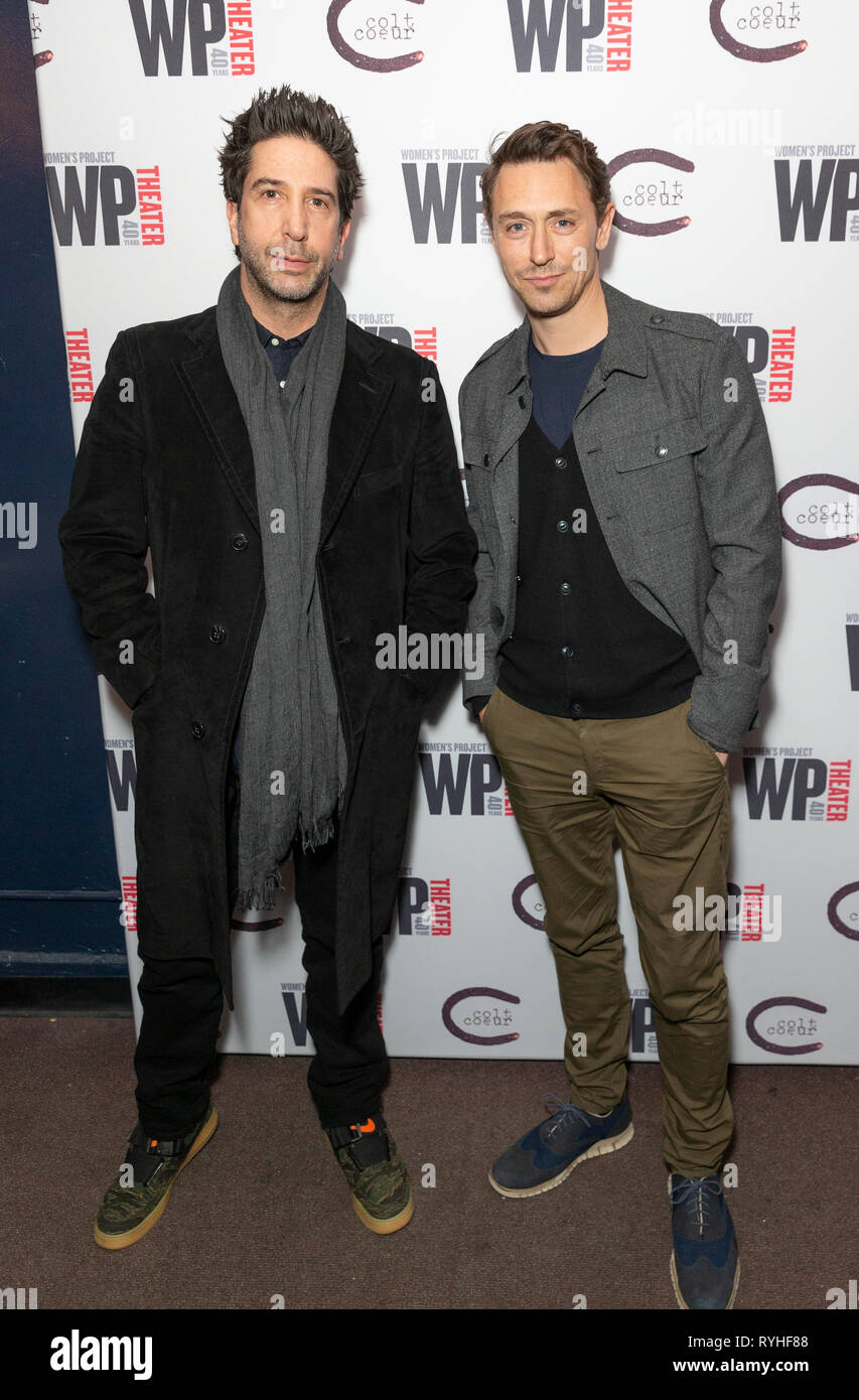 New York, NY - 13. März 2019: David Schwimmer und JJ Feld besuchen spielen premeire Hatef**k bei WP Theater Credit: Lev radin/Alamy leben Nachrichten Stockfoto