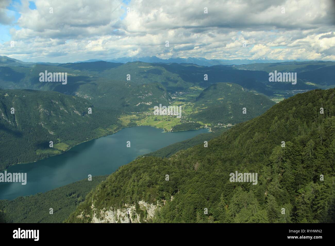 Berge von Triglavski narodni Park, Slowenien Stockfoto