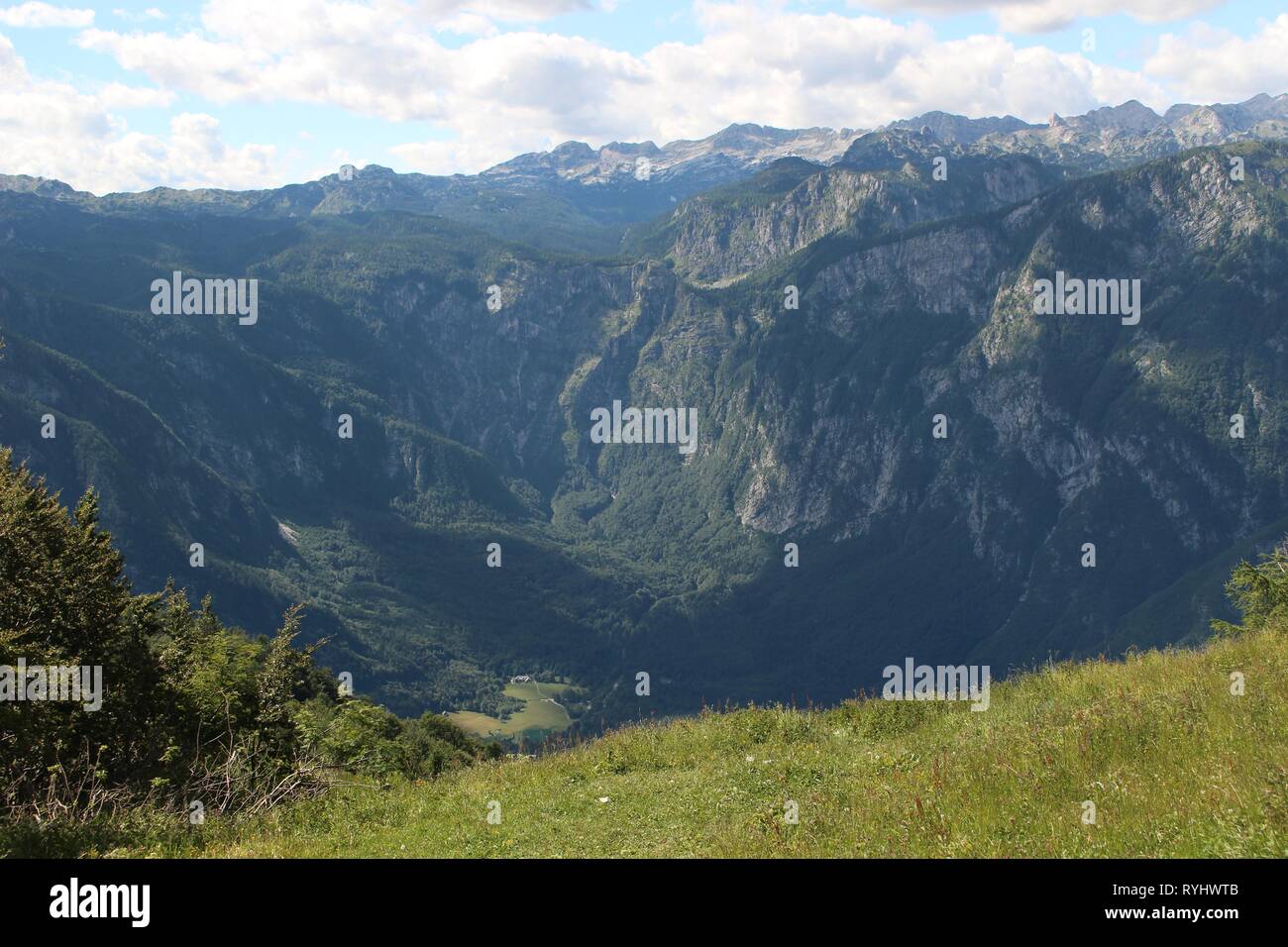 Berge von Triglavski narodni Park, Slowenien Stockfoto