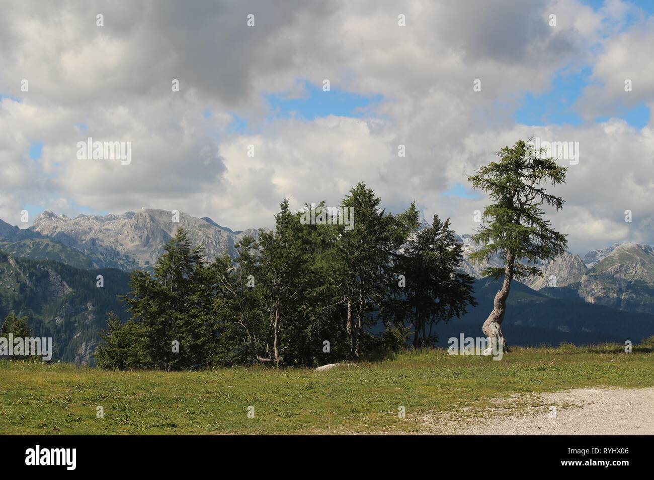 Berge von Triglavski narodni Park, Slowenien Stockfoto
