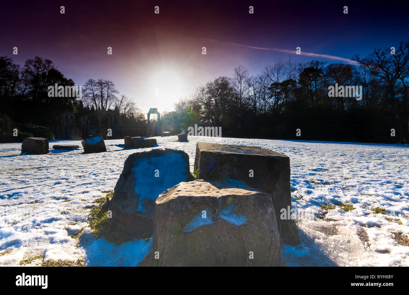 Die Ruinen von Virginia Gewässern Stockfoto