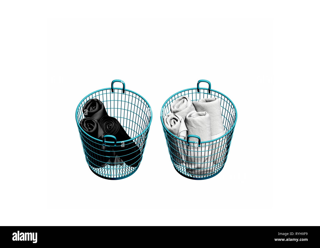 3D-Render Handtücher Stockfoto