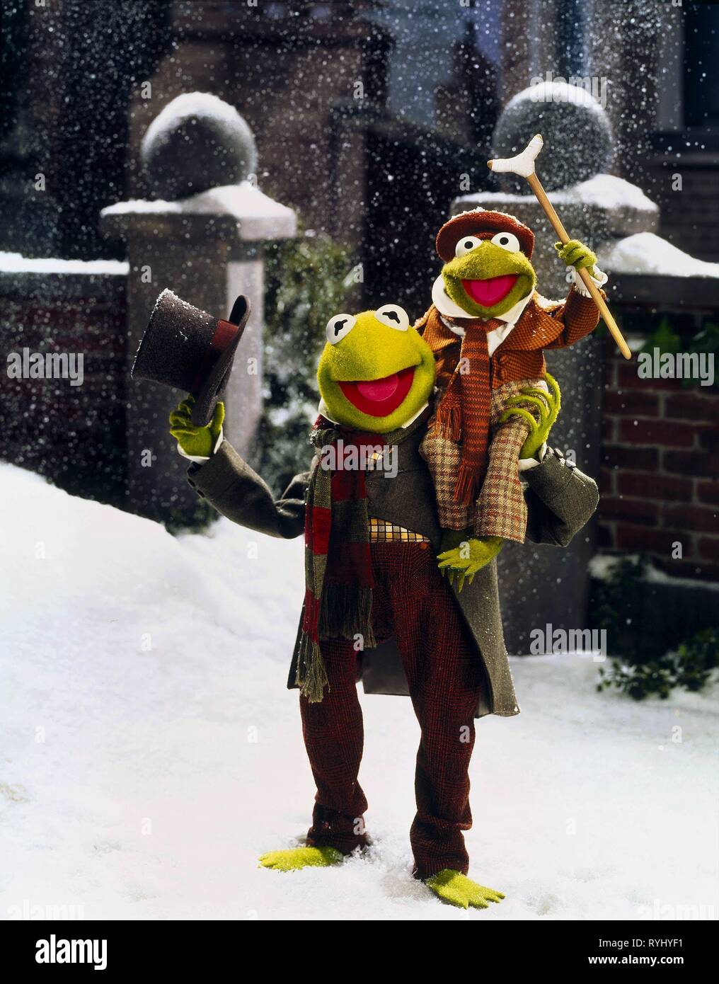 KERMIT der Frosch, Tiny Tim, der MUPPET CHRISTMAS CAROL, 1992
