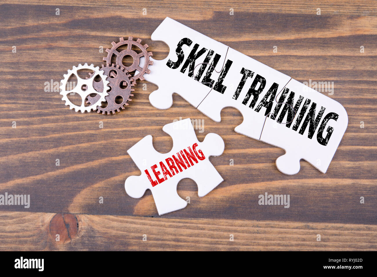 Skill Training und Lernen Konzept Stockfoto