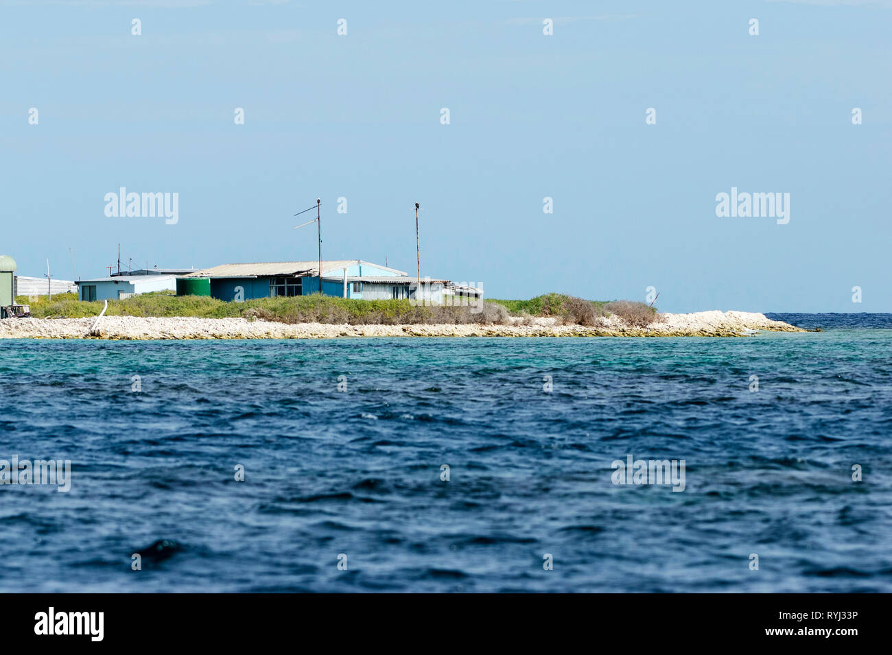 Beacon Island wurde als Batavia der Friedhof von Überlebenden der Batavia shipwreck bekannt (Hinweis: Dieses Foto wurde im Jahr 2012 vor der Sanierung von Stockfoto