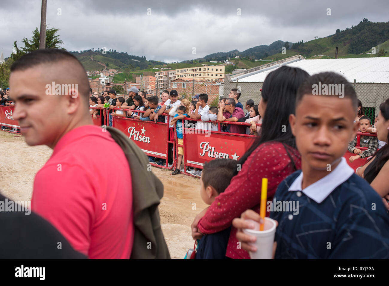 Donmatias, Antioquia, Kolumbien: Show Car Festival. Stockfoto