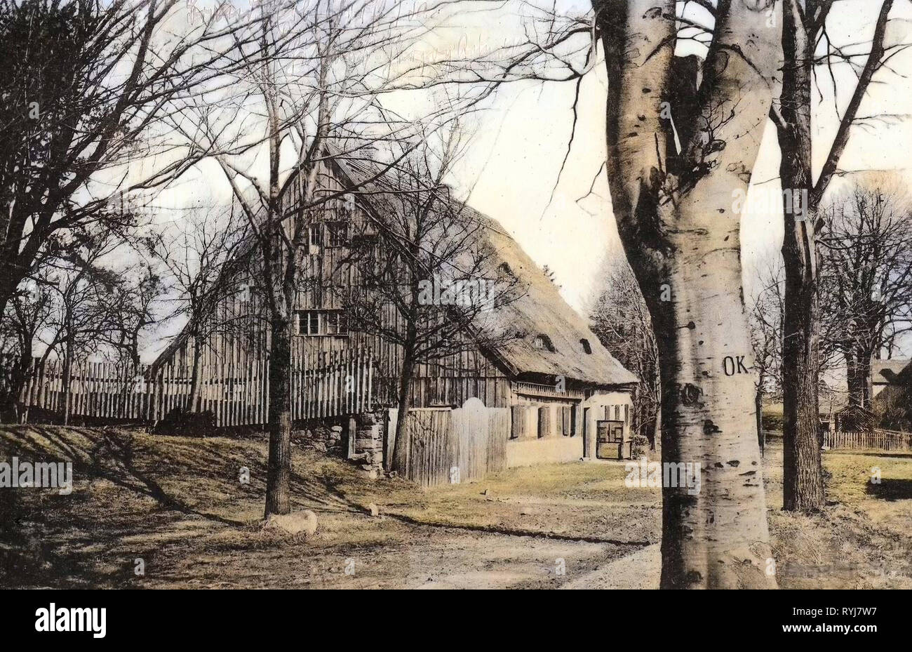 1909, Landkreis Mittelsachsen, Zug, Huthaus Herzog August, Deutschland Stockfoto