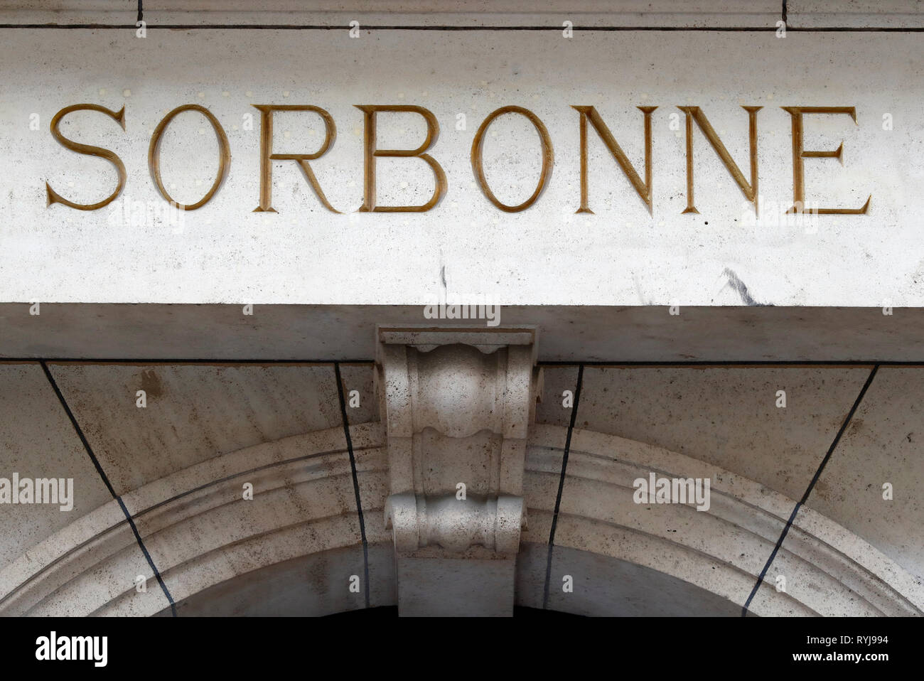 Paris-Sorbonne Universität. Frankreich. Stockfoto