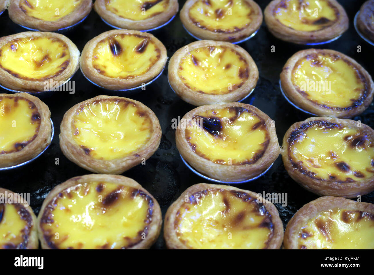 Ei Pudding, Bangkok, Thailand Stockfoto