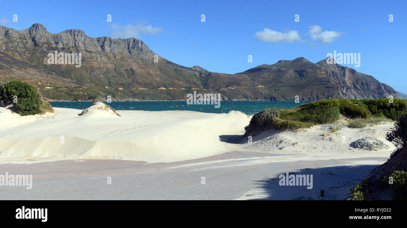 Sanddünen in Hout Bay, Kapstadt. Stockfoto
