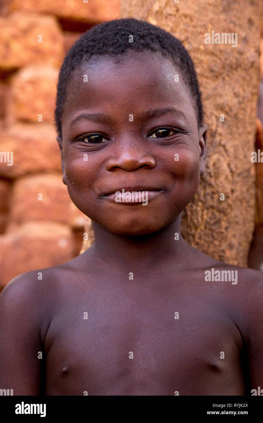 Kind in Ouagadougou, Burkina Faso. Stockfoto