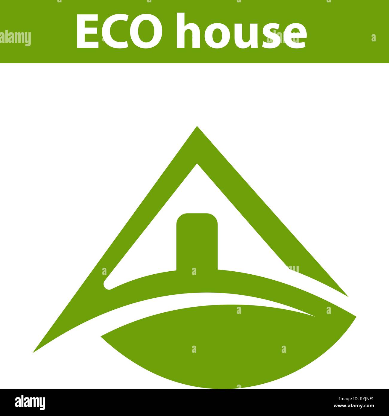 Logo Eco House Stock Vektor
