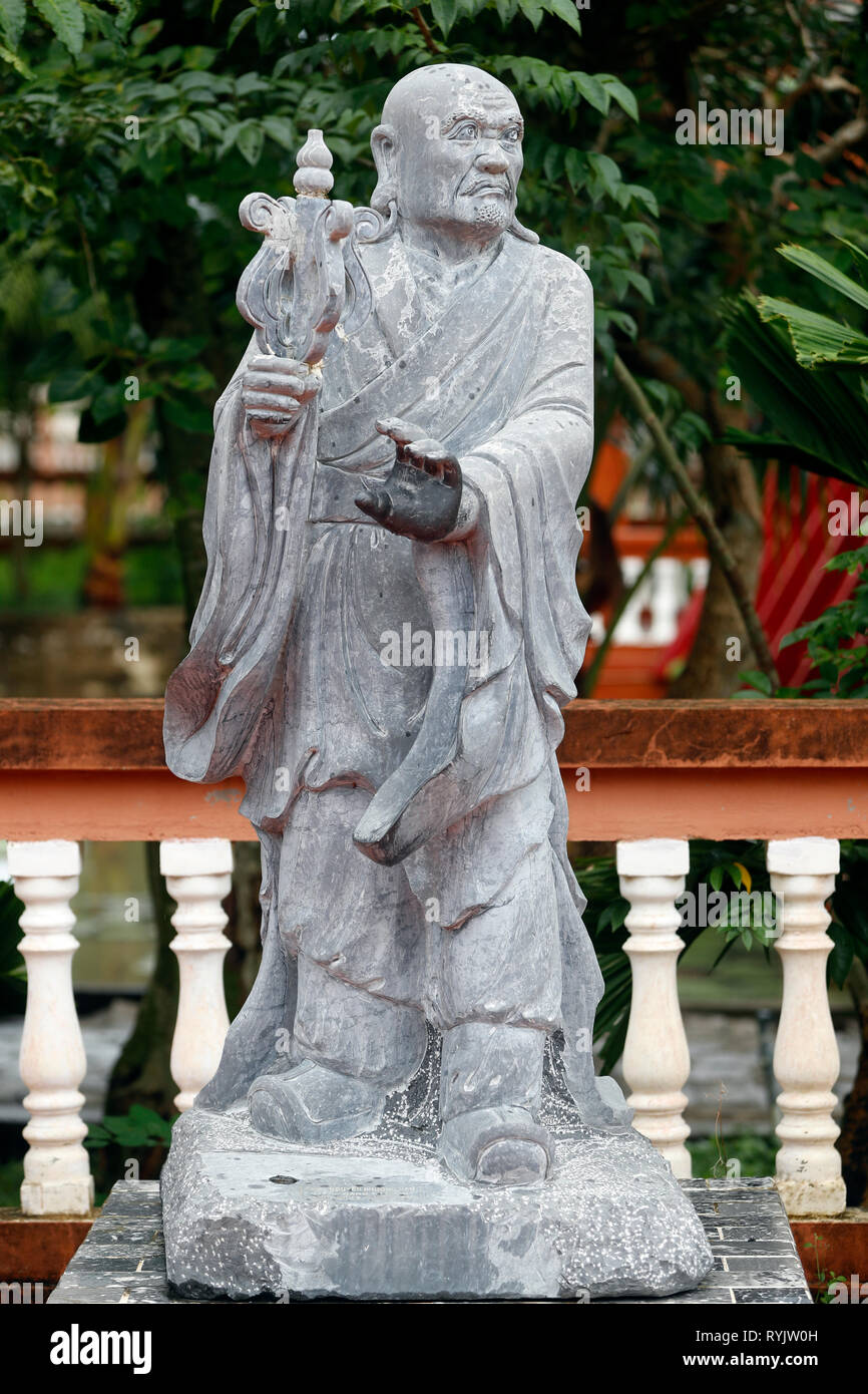 Truc Lam Phuong Nam buddhistischer Tempel. Cullapatka Statue. Can Tho. Vietnam. Stockfoto