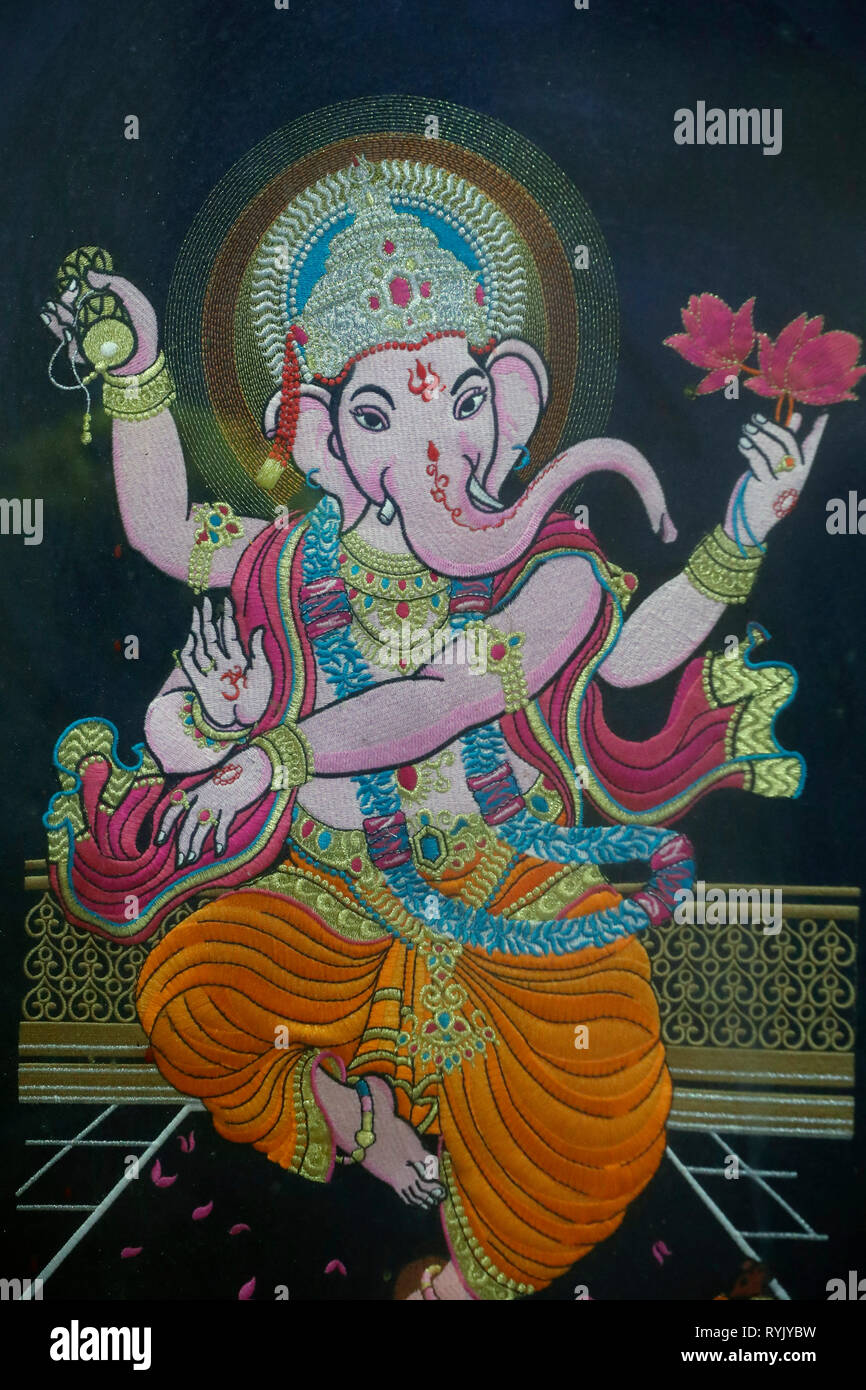 Subramaniam Swamy Tempels Gott Ganesha Hindu Elefant Abbildung Ho Chi Minh City Vietnam Stockfotografie Alamy