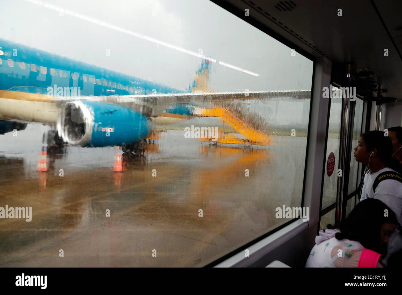 Phuc Quoc Flughafen. Regenzeit. Ho Chi Minh City. Vietnam. Stockfoto