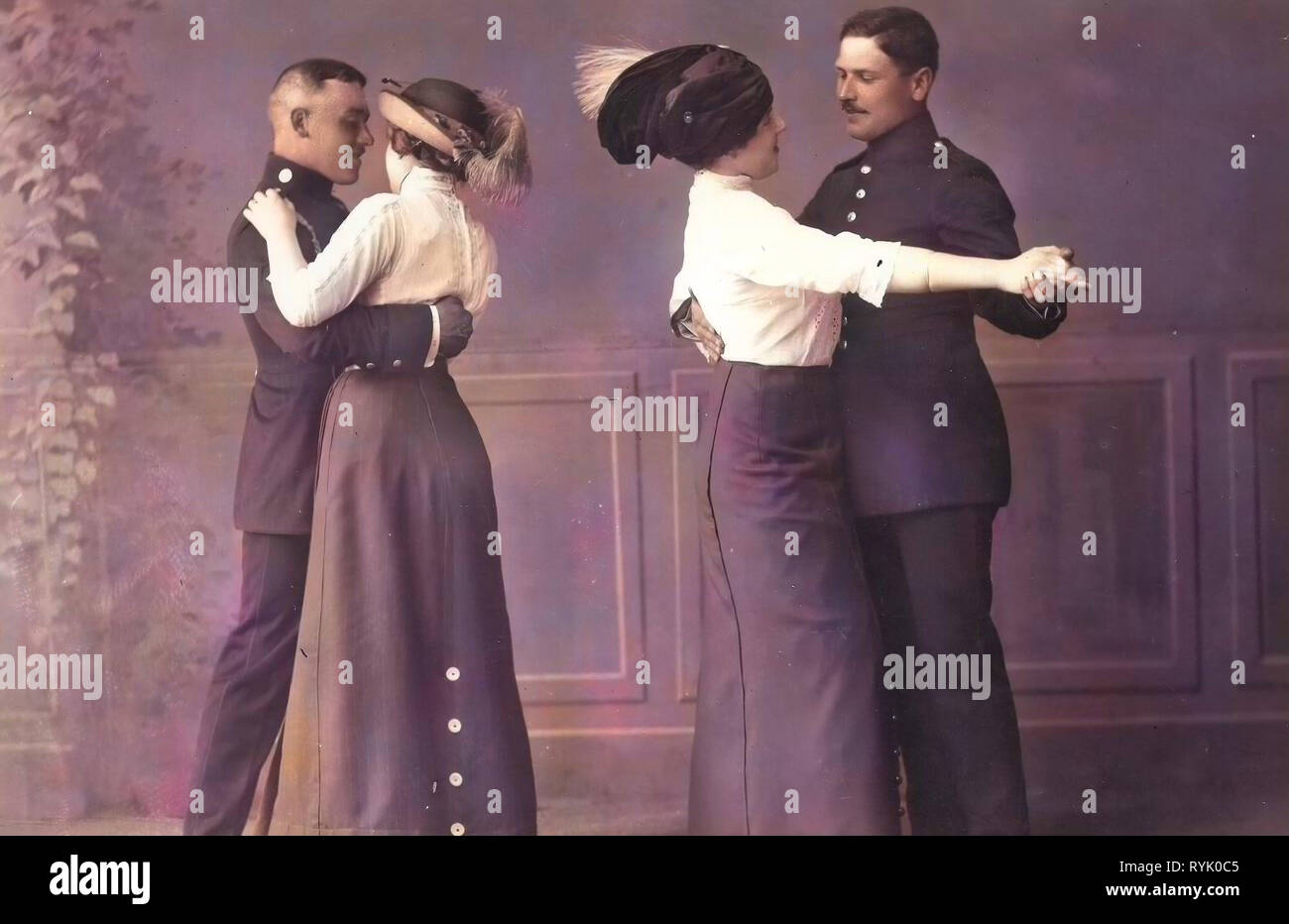 Tanz in Deutschland, 2. Königlich Sächsisches Pionier-Bataillon Nr. 22, 1913, Meißen, Pioniere Tanz Stockfoto