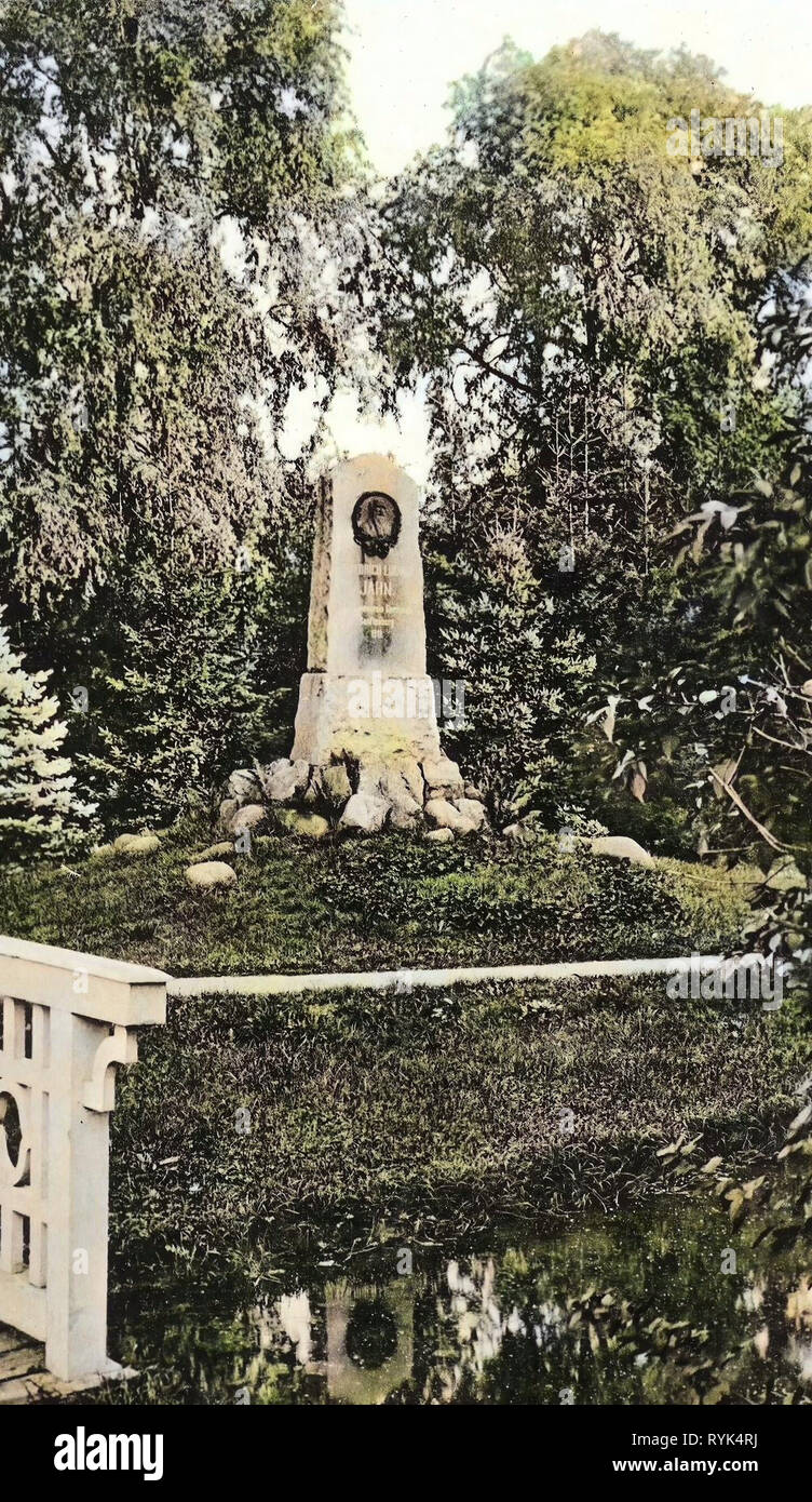 Friedrich-Ludwig-Jahn-Denkmal (Senftenberg), 1915, Brandenburg, Senftenberg, Jahndenkmal Stockfoto