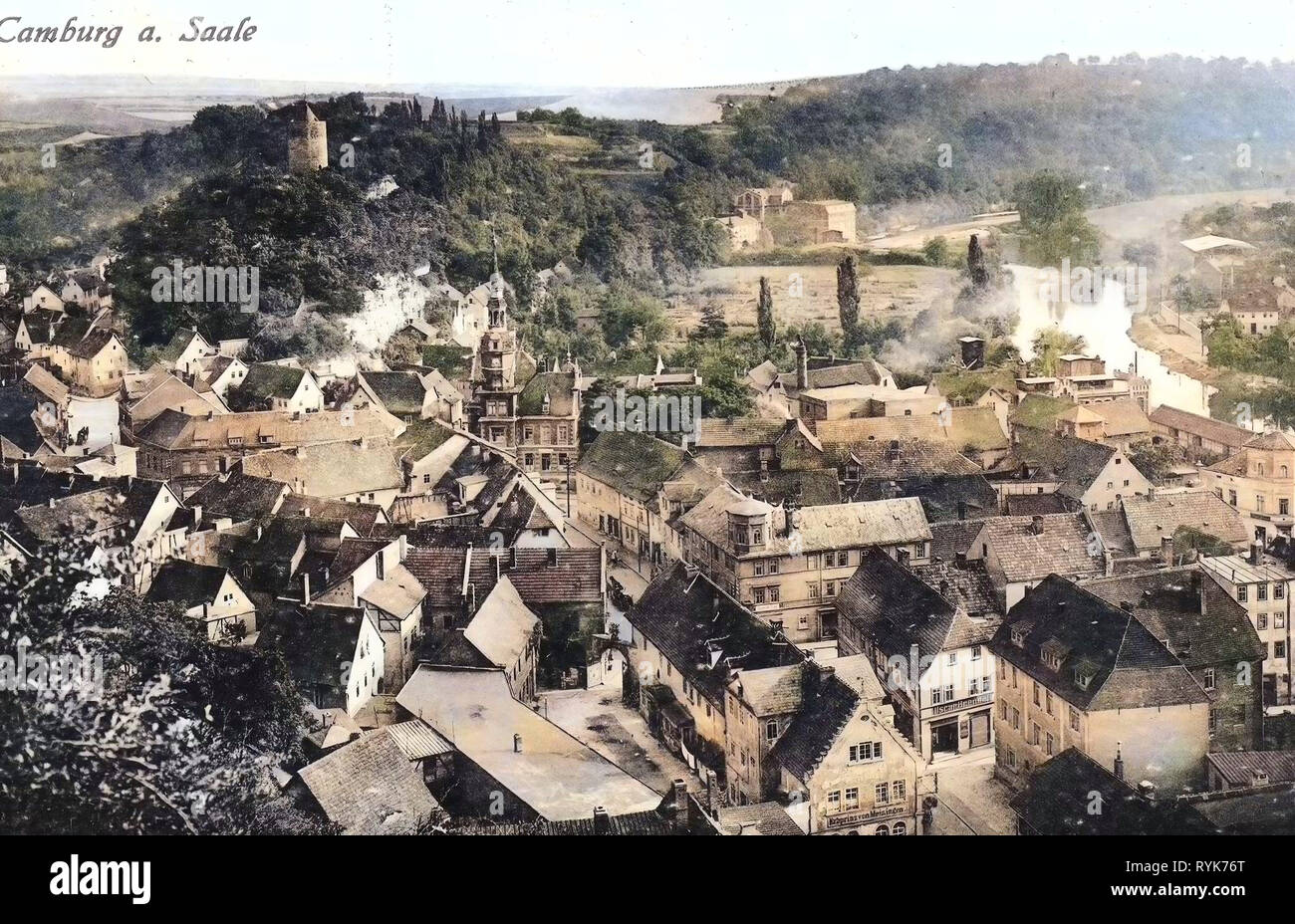 Gebäude in Thüringen, Dornburg-Camburg, 1919, Thueringen Camburg Stockfoto