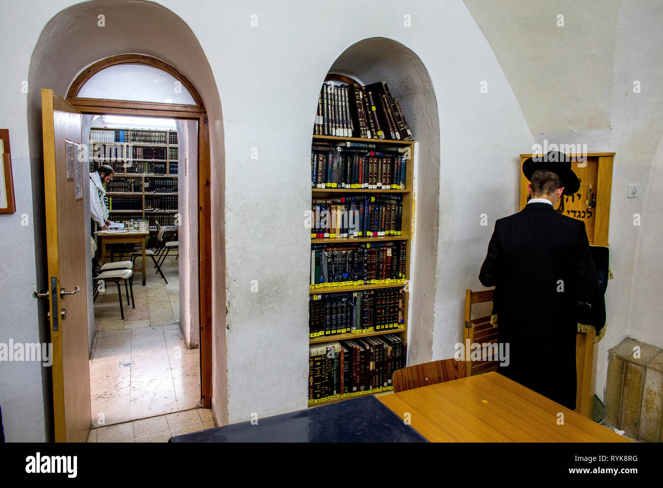 Ramban Synagoge, Jerusalem, Israel. Stockfoto
