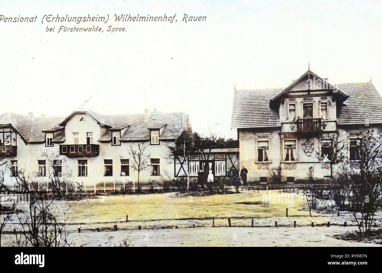 Pensionen In Brandenburg Gebaude In Furstenwalde Spree 1912 Brandenburg Furstenwalde Pensionat Wilhelmshof Rauen Stockfotografie Alamy
