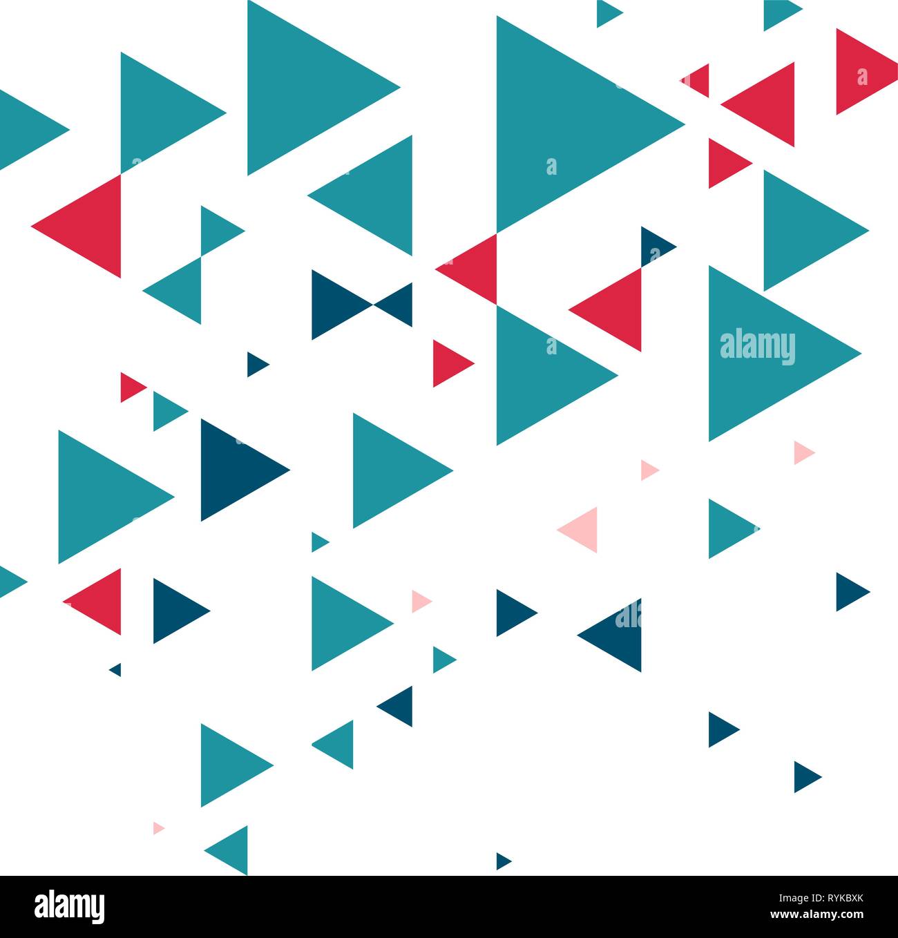 Moderne abstrakte geometrische Hintergrund im minimalistischen Stil mit dreieckigen Formen. Vektor flache Abdeckung mit Elementen für Design Stock Vektor