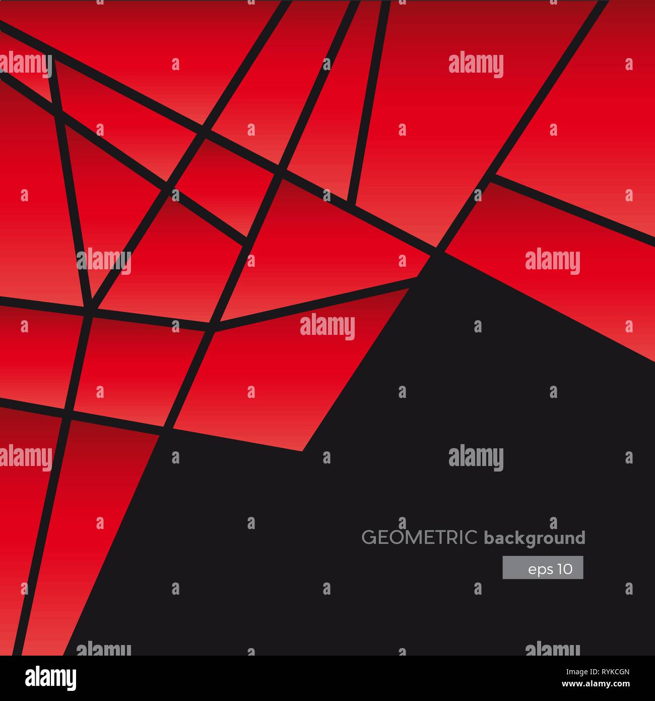 Geometrische abstrakt rot Polygone, vector Hintergrund Stock Vektor