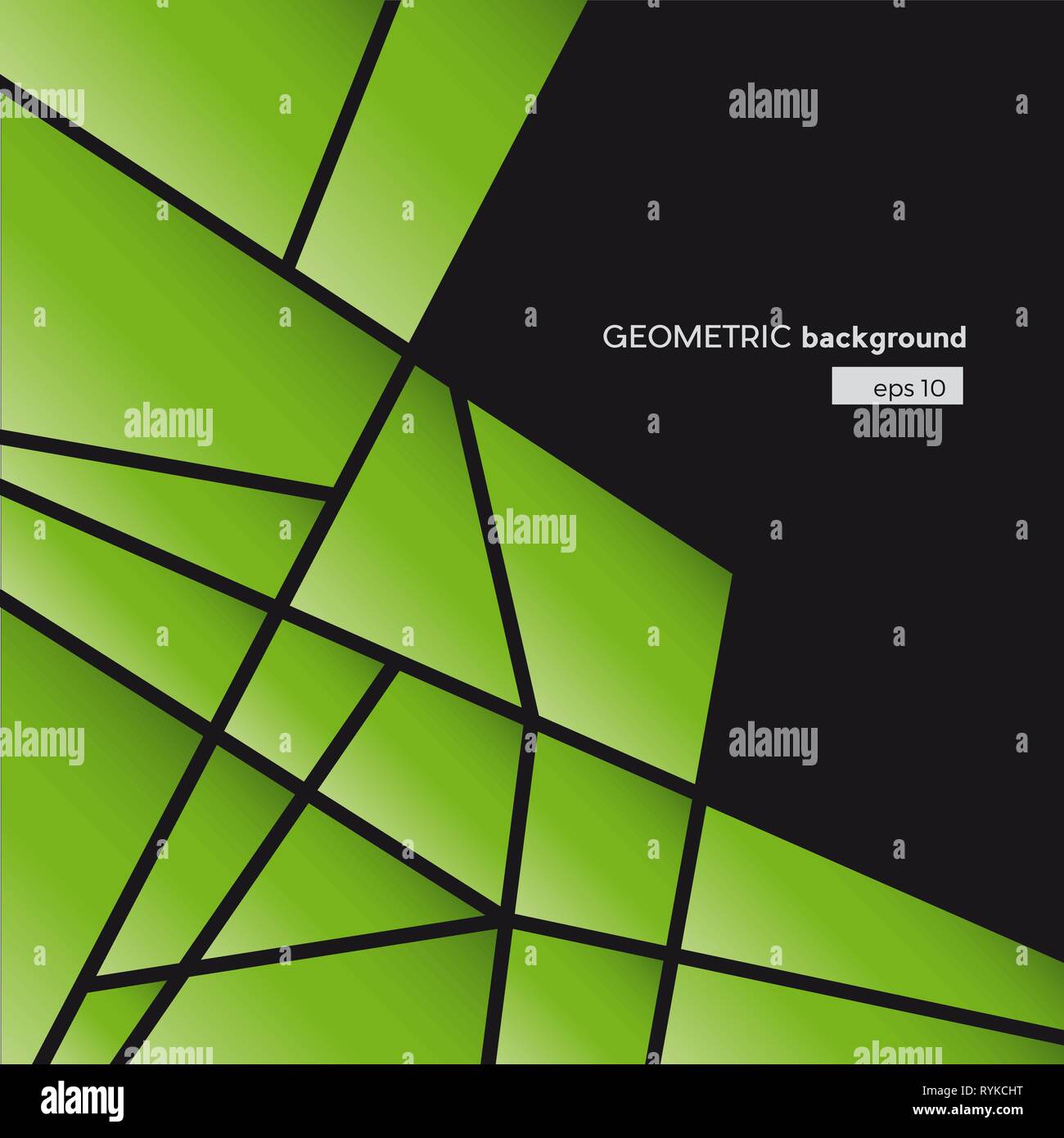 Geometrische Abstrakte grün Polygone, vector Hintergrund Stock Vektor