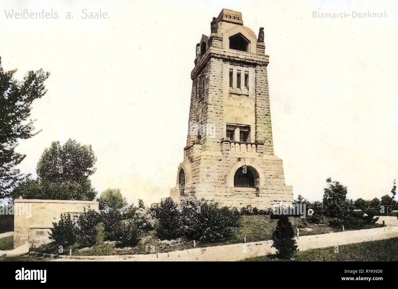 Bismarckturm (Weißenfels), 1912, Sachsen-Anhalt, Weißenfels, Bismarck, Denkmal, Deutschland Stockfoto