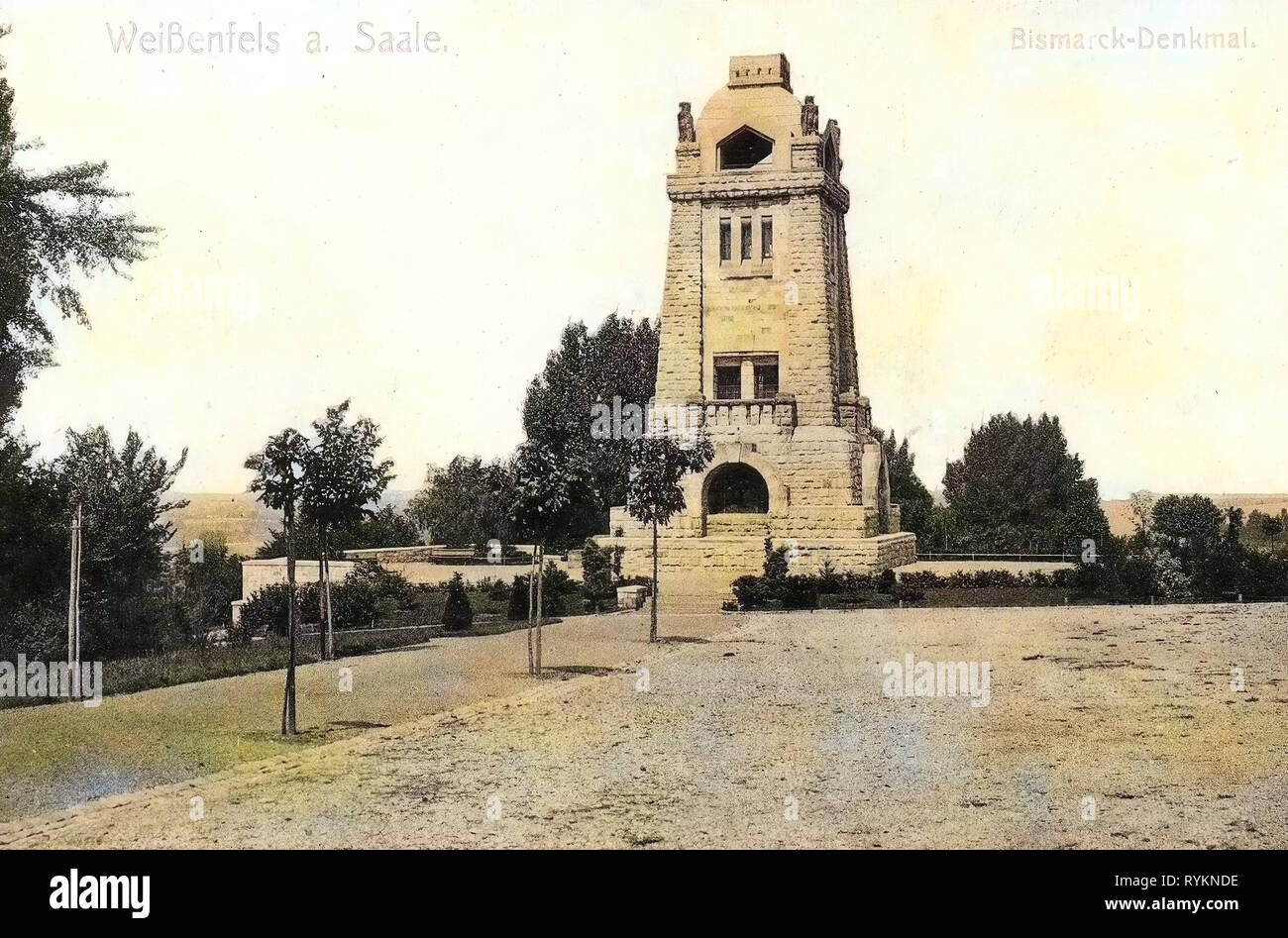 Bismarckturm (Weißenfels), 1912, Sachsen-Anhalt, Weißenfels, Bismarck, Denkmal, Deutschland Stockfoto