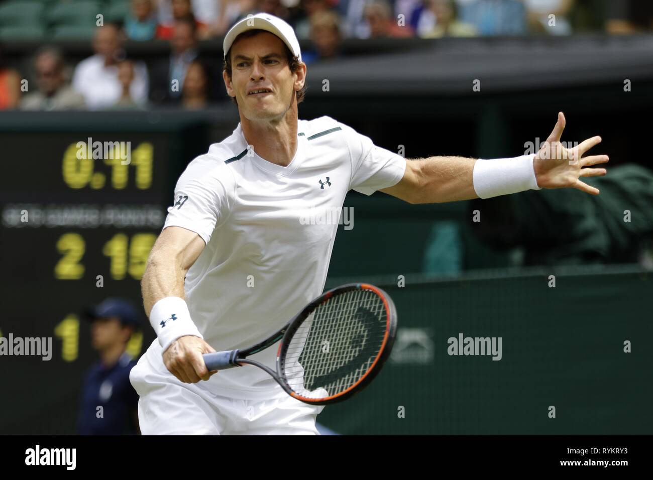 ANDY MURRAY, GROSSBRITANNIEN, die Wimbledon Championships 2017, 2017 Stockfoto