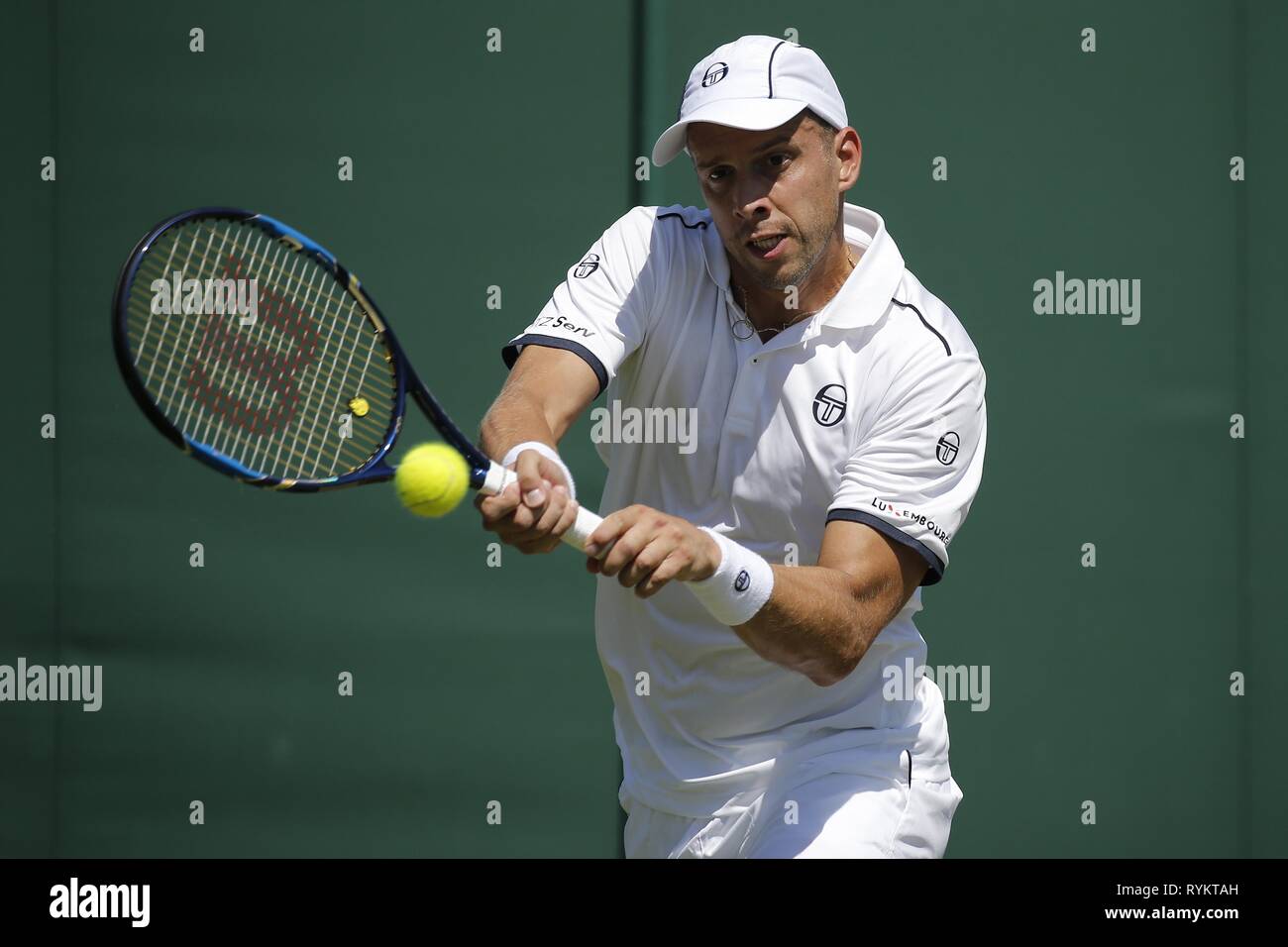 GILLES MULLER, LUXEMBURG, die Wimbledon Championships 2017, 2017 Stockfoto