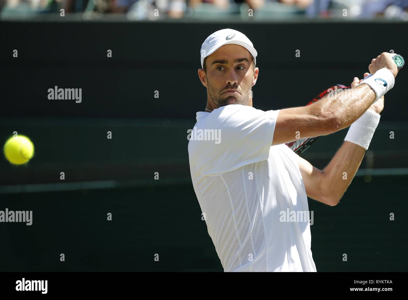 STEVE JOHNSON, USA, die Wimbledon Championships 2017, 2017 Stockfoto