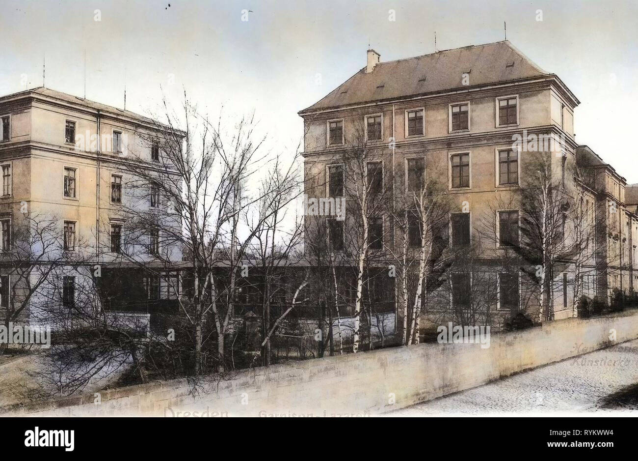 Garnisonslazarett Dresden, 1902, Dresden, Garnisonlazarett, Deutschland Stockfoto