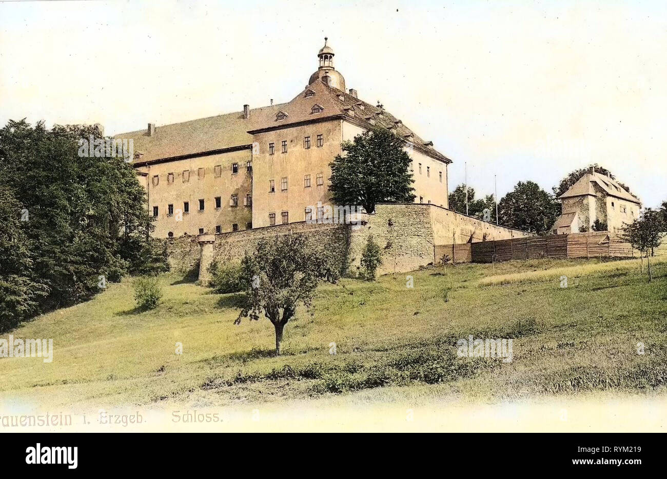Schloss Frauenstein (Erzgebirge), 1906, Landkreis Mittelsachsen, Frauenstein, Schloß, Deutschland Stockfoto