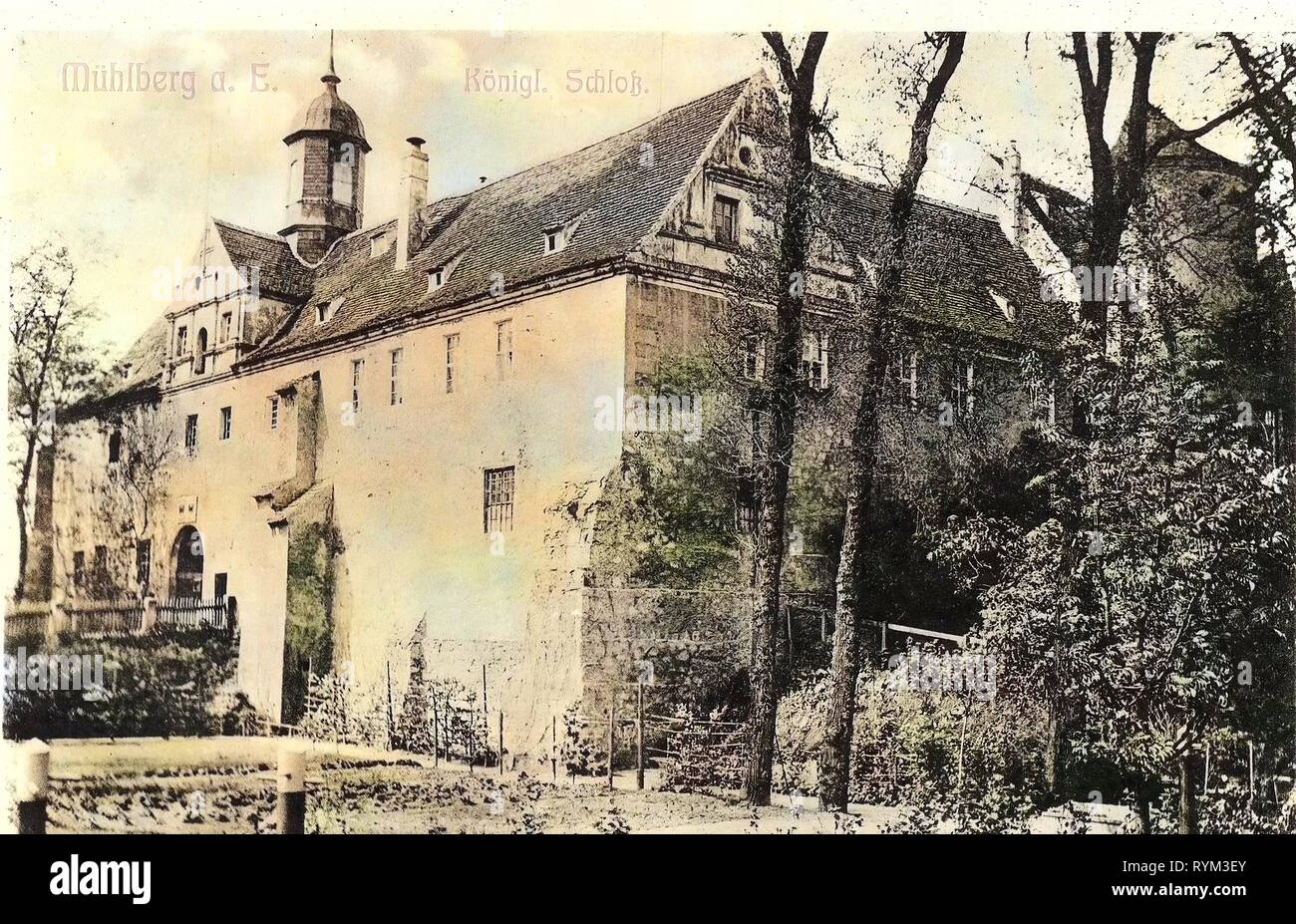 Schloss Mühlberg/Elbe, 1908, Brandenburg, Mühlberg, Schloß Stockfoto