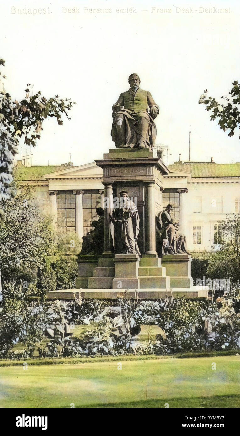 1903 in Budapest, Budapest, 1903, Franz Deak Denkmal, Ungarn Stockfoto