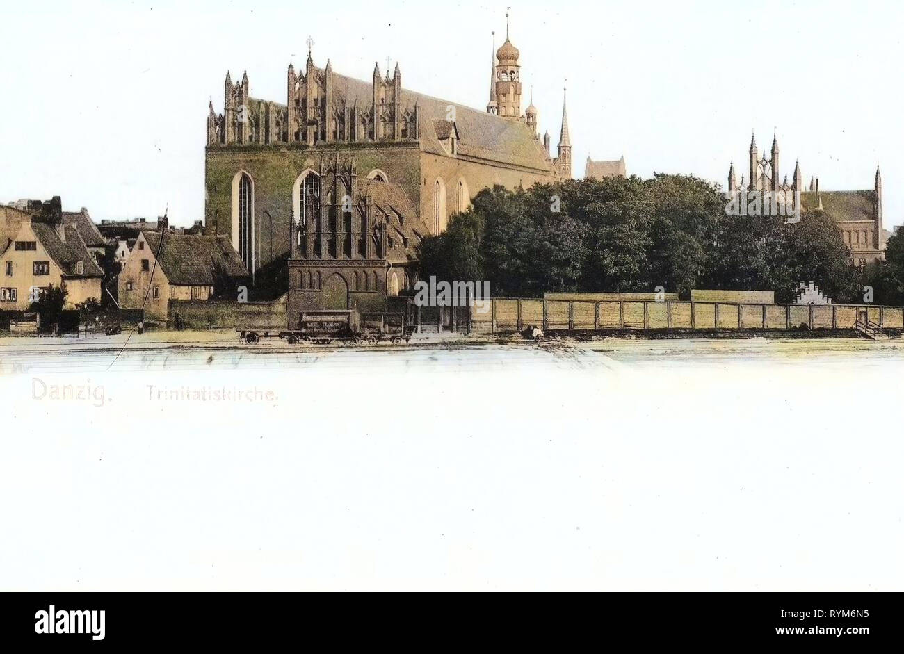 Kirche der Heiligen Dreifaltigkeit in Danzig 1903, Woiwodschaft Pommern, Danzig, Trinitatiskirche Stockfoto